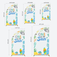 Lofaris Fresh Summer One In The Sun Birthday Half Moon Arch Backdrop