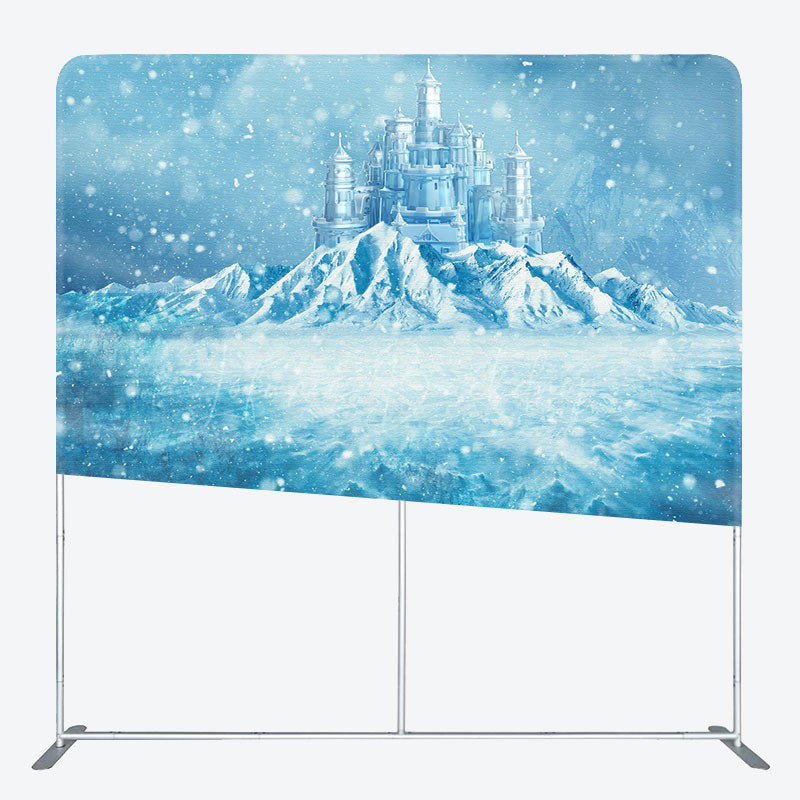 Lofaris Frozen World Iceberg Castle Square Tension Backdrop