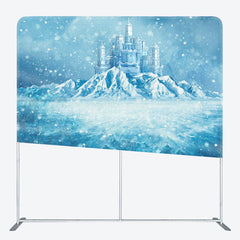 Lofaris Frozen World Iceberg Castle Square Tension Backdrop