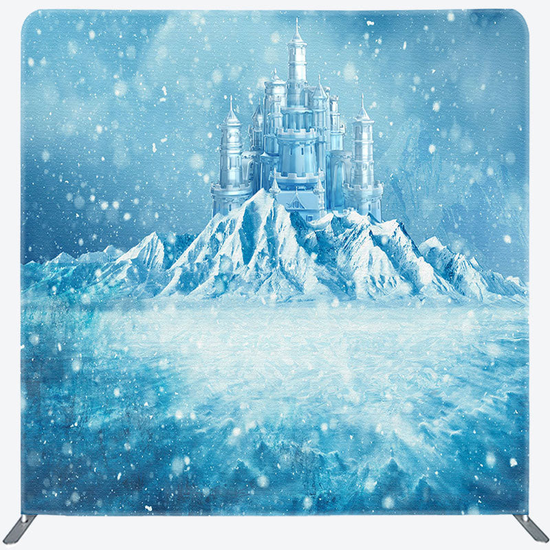 Lofaris Frozen World Iceberg Castle Square Tension Backdrop