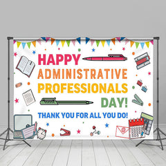 Lofaris Funny Happy Administrative Professionals Day Backdrop