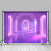 Lofaris Futuristic Glow Archway Central Light Halo Backdrop