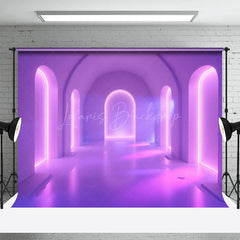 Lofaris Futuristic Glow Archway Central Light Halo Backdrop