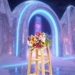 Lofaris Futuristic Portal Neon Arch 007 Signage Backdrop