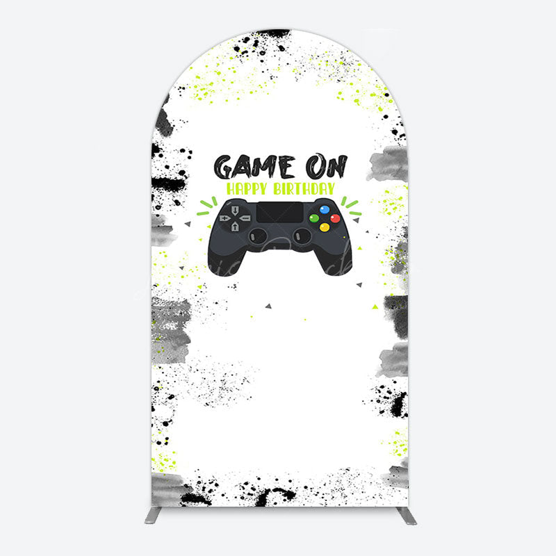 Lofaris Game On Happy Birthday Sweet Simple Arch Backdrop