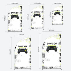Lofaris Game On Happy Birthday Sweet Simple Half Moon Arch Backdrop