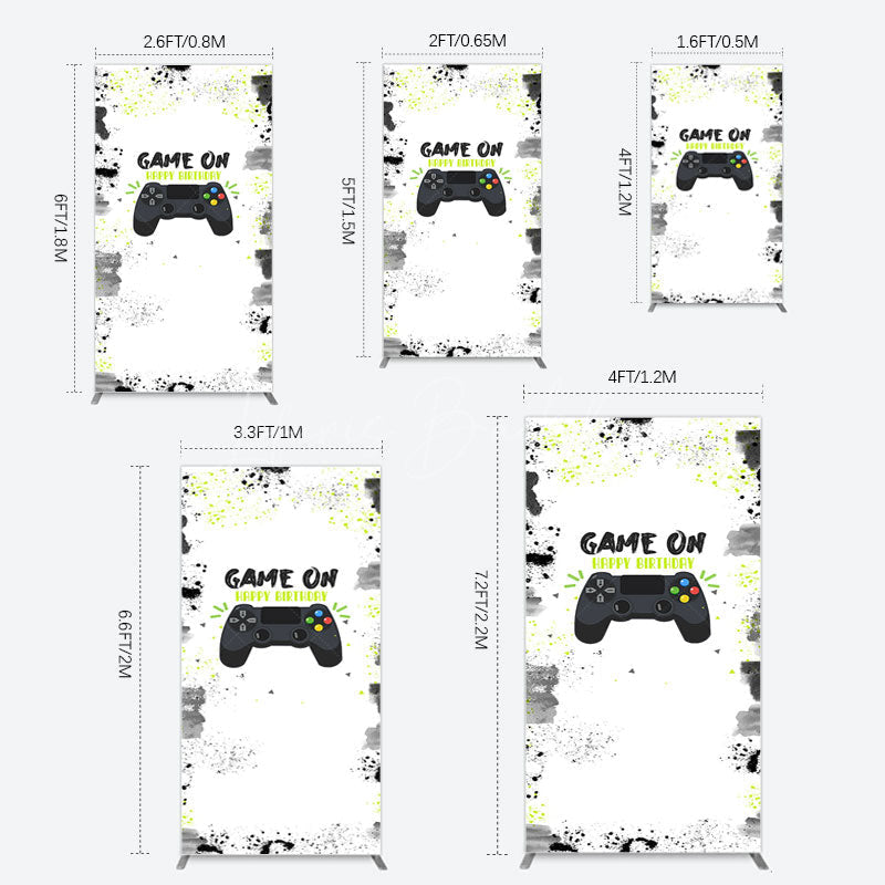 Lofaris Game On Happy Birthday Sweet Simple Rectangle Backdrop