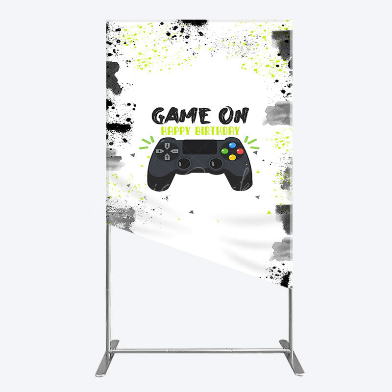 Lofaris Game On Happy Birthday Sweet Simple Rectangle Backdrop