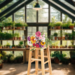 Lofaris Garden Glass Room Studio Spring Photography Backdrop