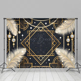 Lofaris Gatsby Carnival Elegant Geometric Feather Backdrop