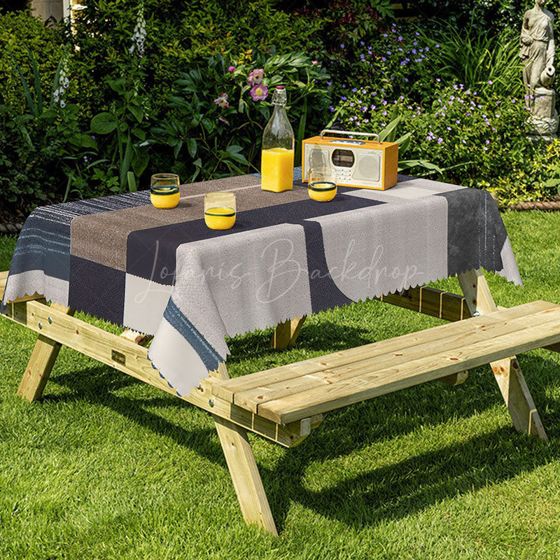 Lofaris Geometric Patterns Abstract Rectangle Tablecloth