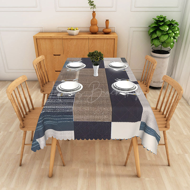 Lofaris Geometric Patterns Abstract Rectangle Tablecloth