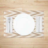 Lofaris Geometric Wavy Stripe Placemats Set of 4 Modern Abstract Line Art for Contemporary Dining Table