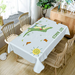 Lofaris Get Naked Dinosaur Sunny Rectangle Tablecloth