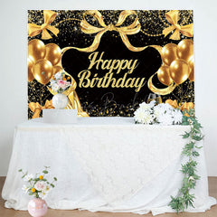 Lofaris Glitter Balloon And Bows Cheer To Birthday Backdrop