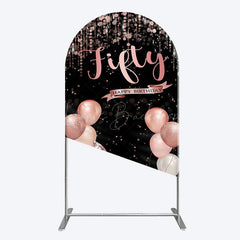 Lofaris Glitter Balloon High Heel Birthday Arch Backdrop