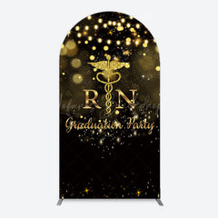 Lofaris Glitter Bokeh Nurse Graduation Party Arch Backdrop