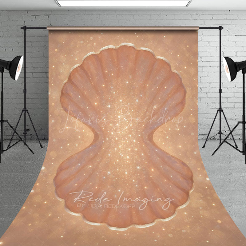 Lofaris Glitter Bokeh Open Clamshell Photo Sweep Backdrop