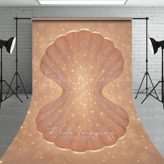 Lofaris Glitter Bokeh Open Clamshell Photo Sweep Backdrop