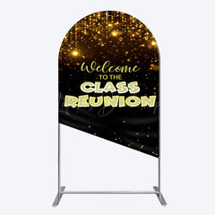 Lofaris Glitter Gold Class Reunion Anniversary Arch Backdrop