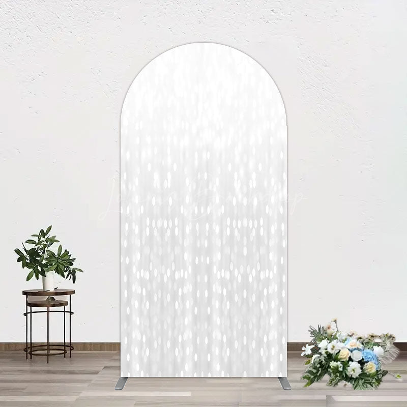 Lofaris Glitter Grey Bokeh Simple Photography Arch Backdrop