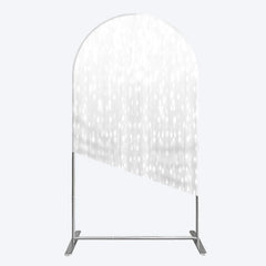 Lofaris Glitter Grey Bokeh Simple Photography Arch Backdrop