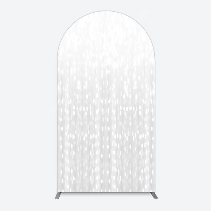 Lofaris Glitter Grey Bokeh Simple Photography Arch Backdrop
