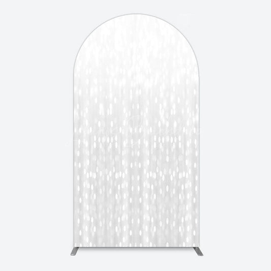 Lofaris Glitter Grey Bokeh Simple Photography Arch Backdrop