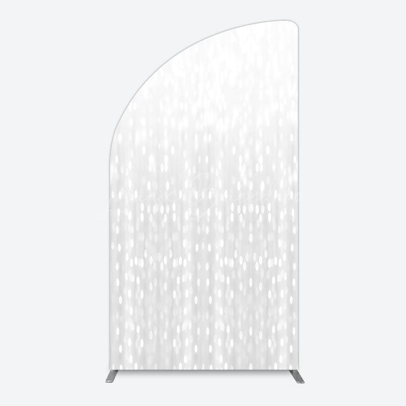 Lofaris Glitter Grey Bokeh Simple Photography Half Moon Arch Backdrop