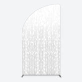 Lofaris Glitter Grey Bokeh Simple Photography Half Moon Arch Backdrop