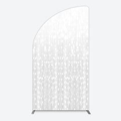 Lofaris Glitter Grey Bokeh Simple Photography Half Moon Arch Backdrop