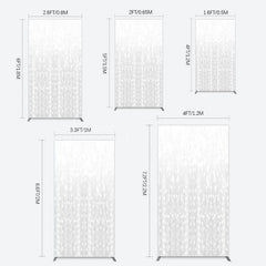 Lofaris Glitter Grey Bokeh Simple Photography Rectangle Backdrop