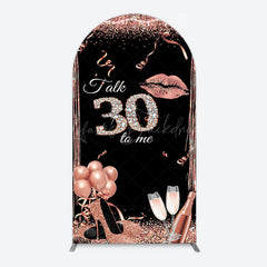 Lofaris Glitter High Heel Happy 30th Birthday Arch Backdrop