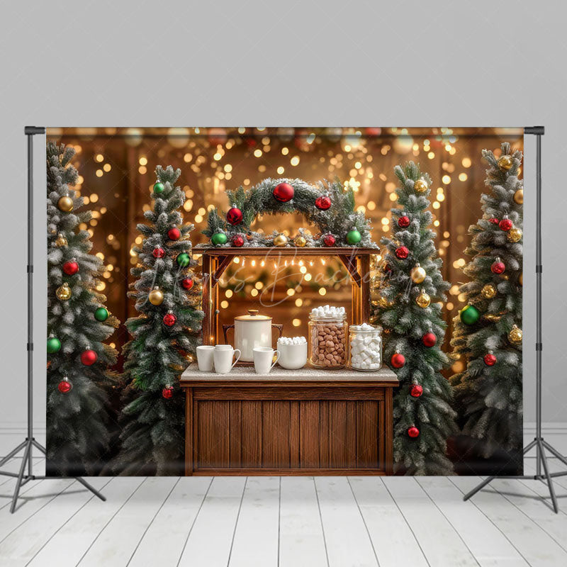 Lofaris Glitter Light Candy Bar Christmas Party Backdrop