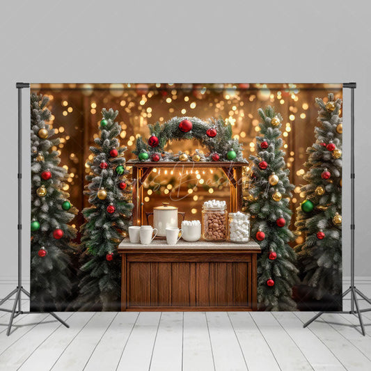 Lofaris Glitter Light Candy Bar Christmas Party Backdrop