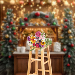 Lofaris Glitter Light Candy Bar Christmas Party Backdrop