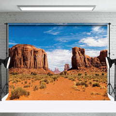 Lofaris Gobi Desert Blue Sky Clouds Photography Backdrop