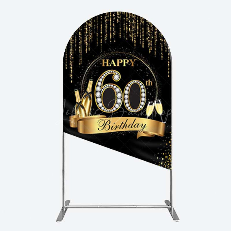 Lofaris Gold 60Th Birthday Women Arch Backdrop