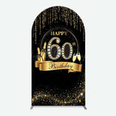 Lofaris Gold 60Th Birthday Women Arch Backdrop