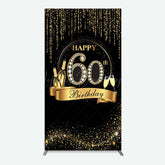 Lofaris Gold 60Th Birthday Women Rectangle Backdrop