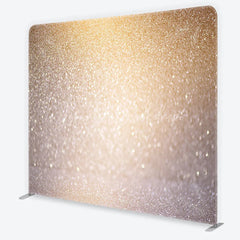 Lofaris Gold and Silver Glitter Bokeh Tension Fabric Backdrop Glamour Sparkle Photography Background