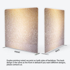 Lofaris Gold and Silver Glitter Bokeh Tension Fabric Backdrop Glamour Sparkle Photography Background