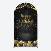 Lofaris Gold Balloons Glitter Bokeh Birthday Arch Backdrop