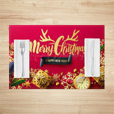 Lofaris Gold Snowflake Clock Gift Xmas Set Of 4 Placemats