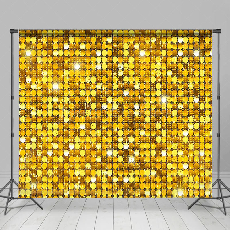 Lofaris Gold Sparkle Sequins Marbled Floor Room Set Backdrop