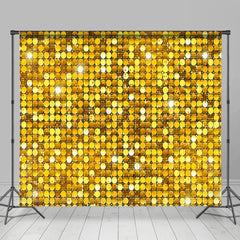 Lofaris Gold Sparkle Sequins Marbled Floor Room Set Backdrop