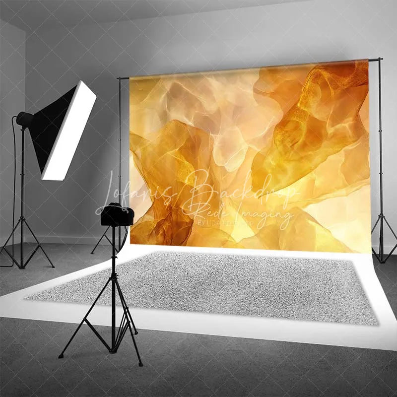 Lofaris Golden Flowing Abstract Fluid Texture Backdrop Elegant Light Photography Background Modern Party Decor