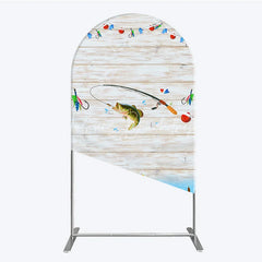 Lofaris Gone Fishing Arch Backdrop Bass Theme Baby Shower Birthday Party Decor