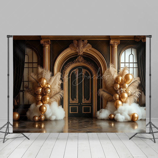 Lofaris Gorgeous Architecture Feather Balloon Photo Backdrop
