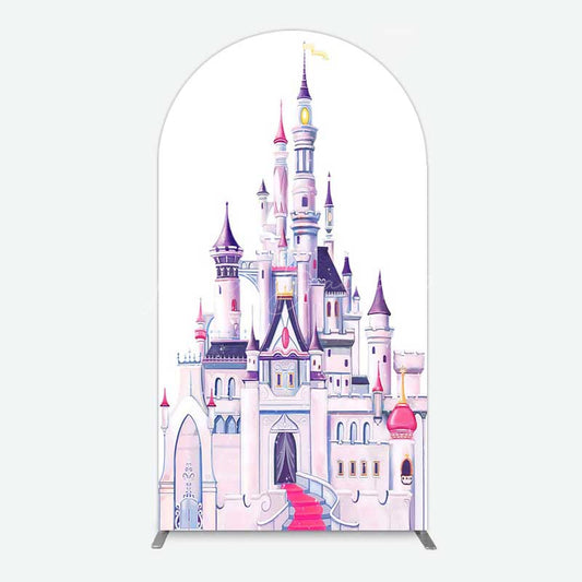 Lofaris Gorgeous Castle Princess Birthday Arch Backdrop